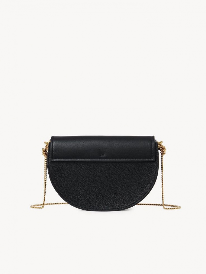 Chloe Marcie Chain Flap Crossbodytassen Zwart | CHE-SR13591