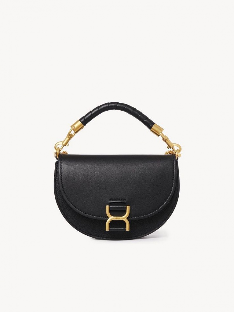 Chloe Marcie Chain Flap Crossbodytassen Zwart | CHE-SR13591