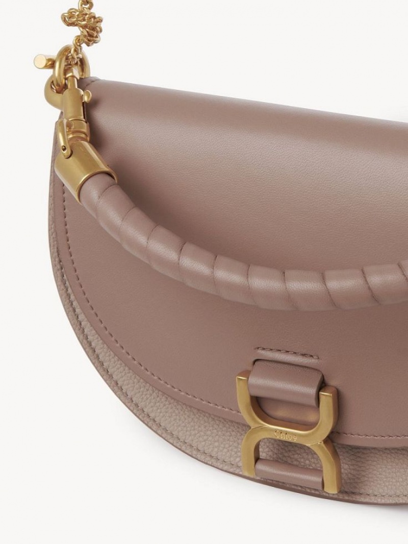Chloe Marcie Chain Flap Crossbodytassen Bruin | CHE-SR13618