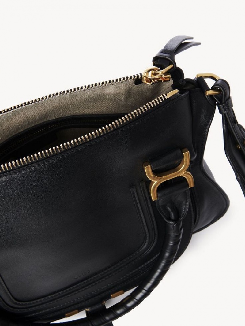Chloe Marcie Double Carry Crossbodytassen Zwart | CHE-SR13499