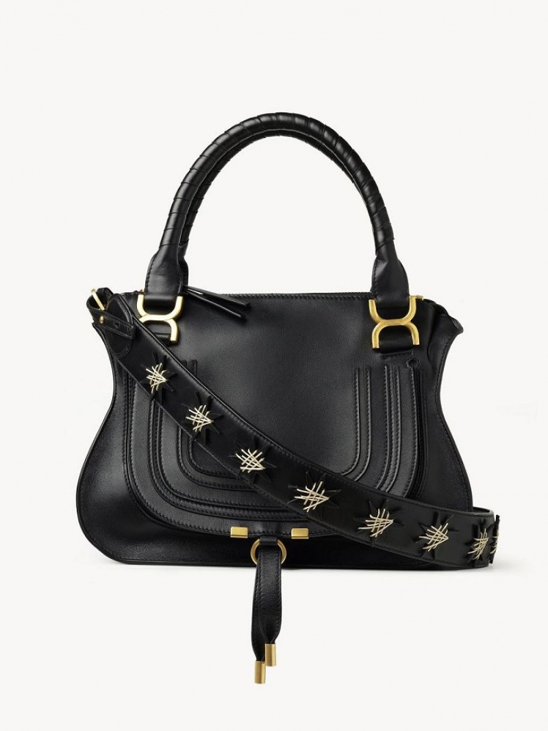 Chloe Marcie Double Carry Crossbodytassen Zwart | CHE-SR13499