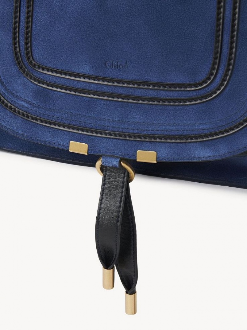 Chloe Marcie Double Carry Crossbodytassen Diepblauw | CHE-SR13504