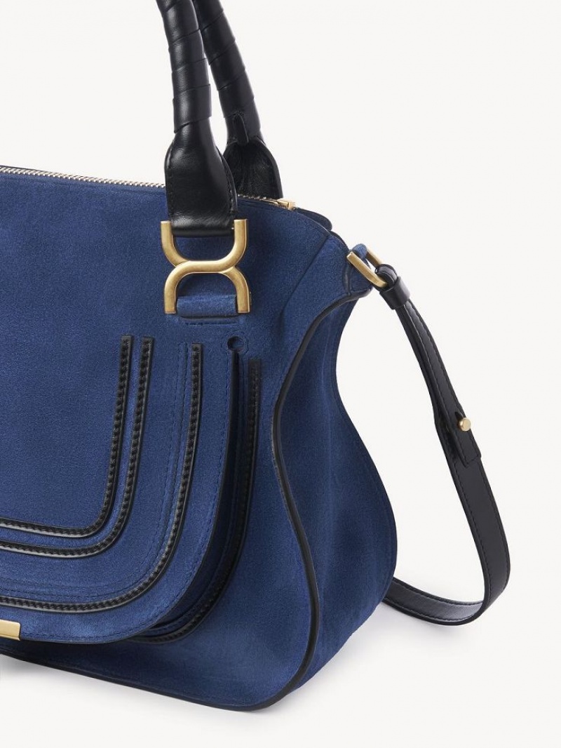 Chloe Marcie Double Carry Crossbodytassen Diepblauw | CHE-SR13504