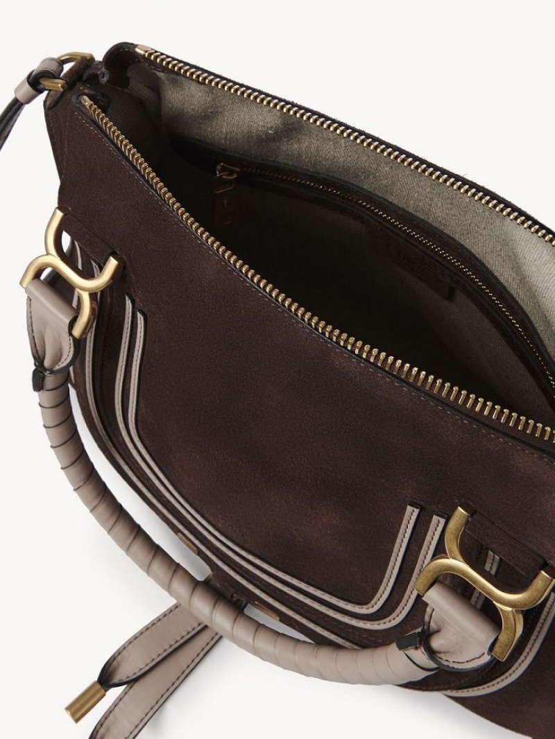Chloe Marcie Double Carry Crossbodytassen Bruin | CHE-SR13505