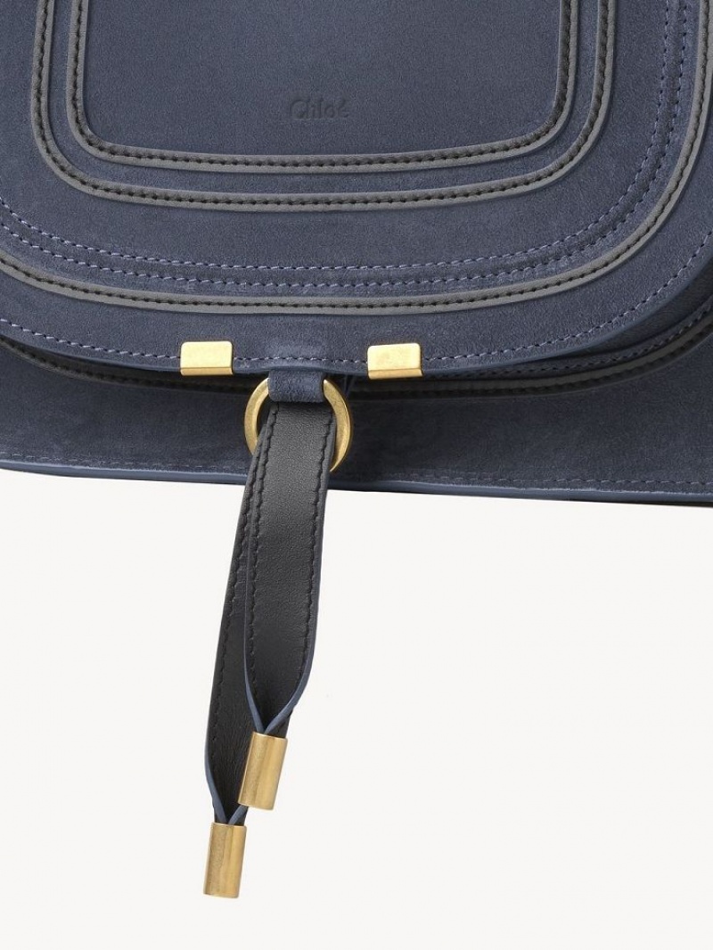 Chloe Marcie Double Carry Crossbodytassen Diepgrijs Donkerblauw | CHE-SR13517