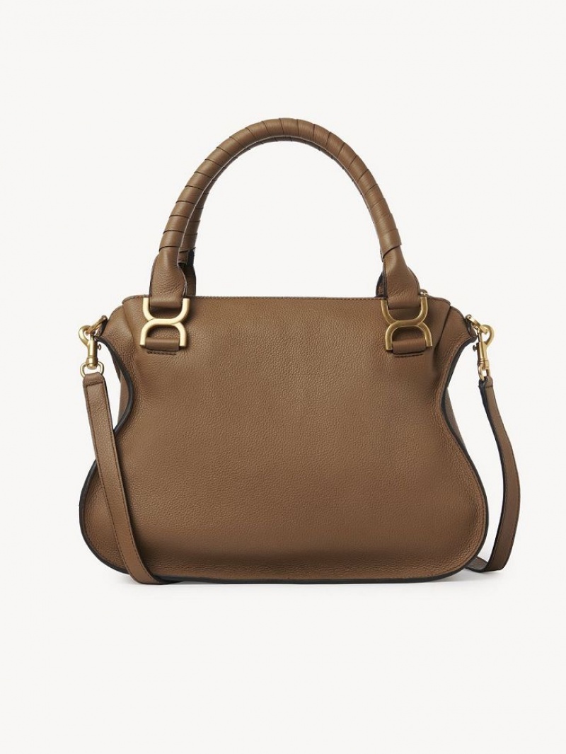 Chloe Marcie Double Carry Crossbodytassen Beige | CHE-SR13600