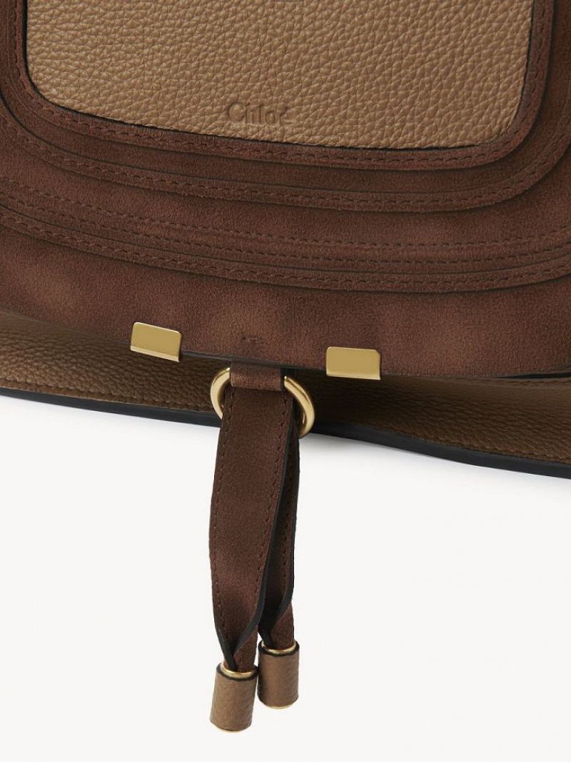Chloe Marcie Double Carry Crossbodytassen Beige | CHE-SR13600