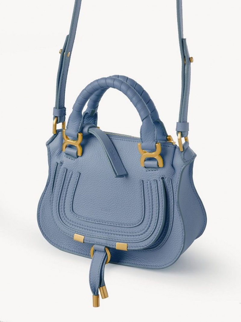 Chloe Marcie Double Carry Mini Tassen Diepblauw | CHE-SR13724