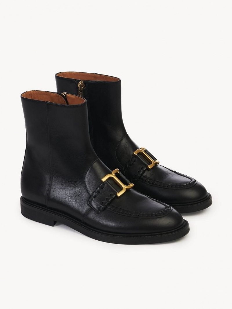 Chloe Marcie Enkellaarzen Zwart | CHE-SR14231