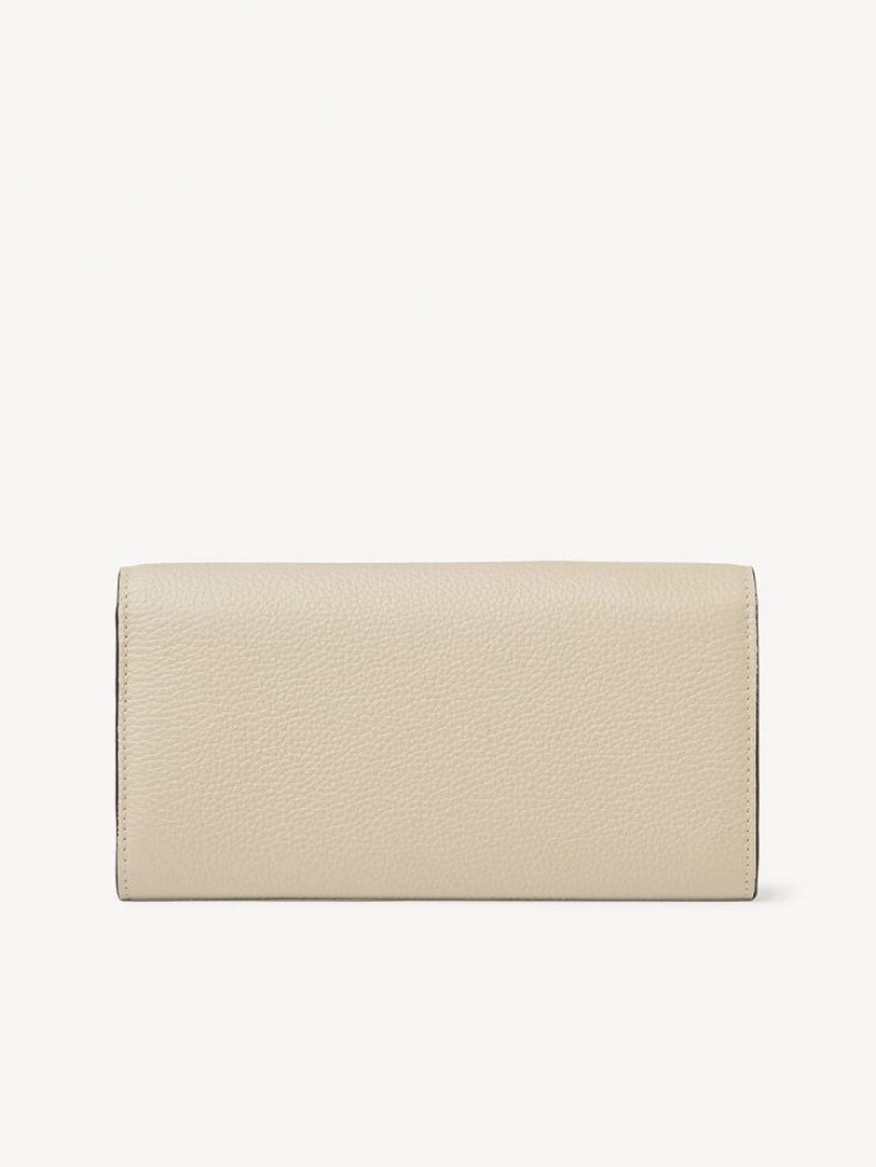 Chloe Marcie Grote Portefeuille Beige | CHE-SR14305