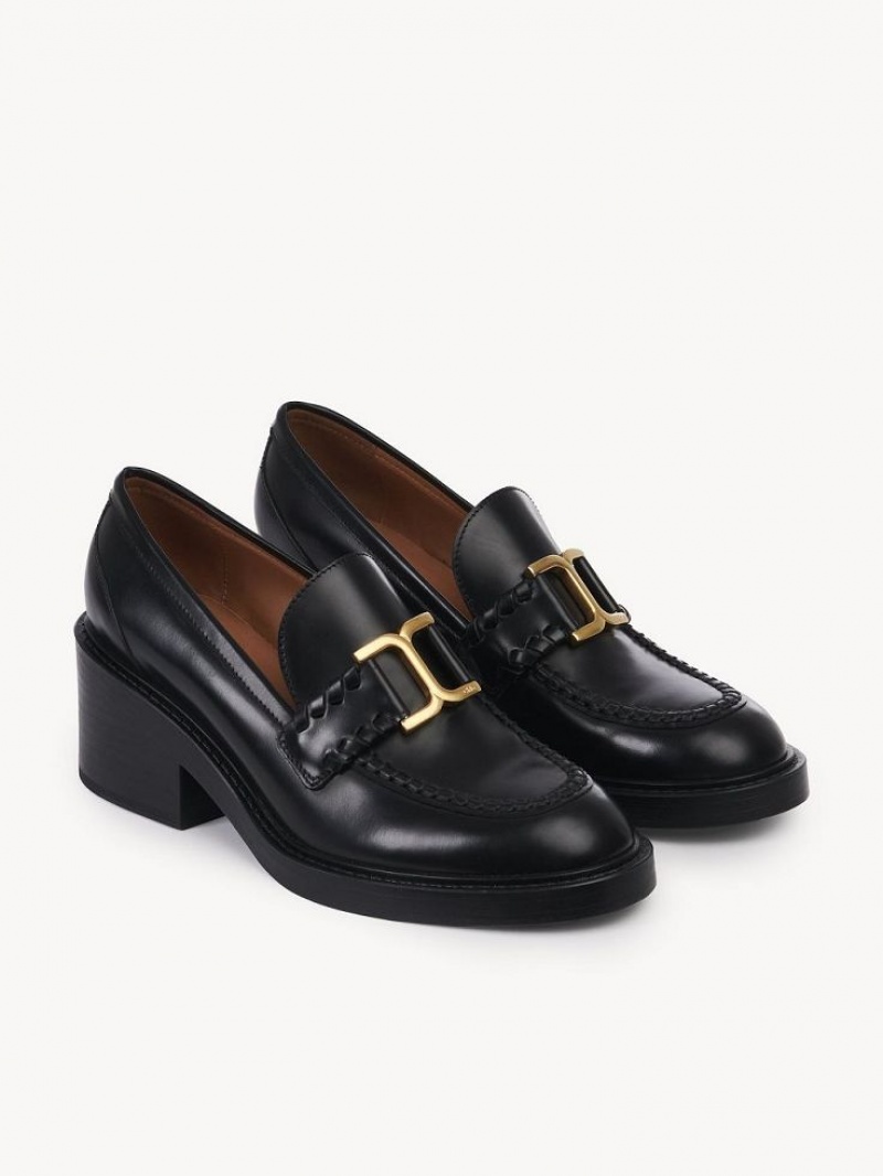 Chloe Marcie Hak Loafer Zwart | CHE-SR14244