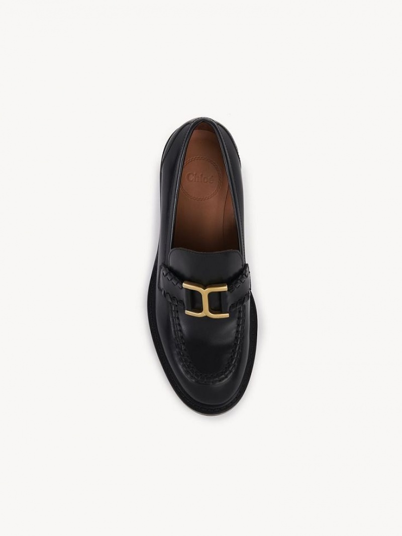 Chloe Marcie Hak Loafer Zwart | CHE-SR14244