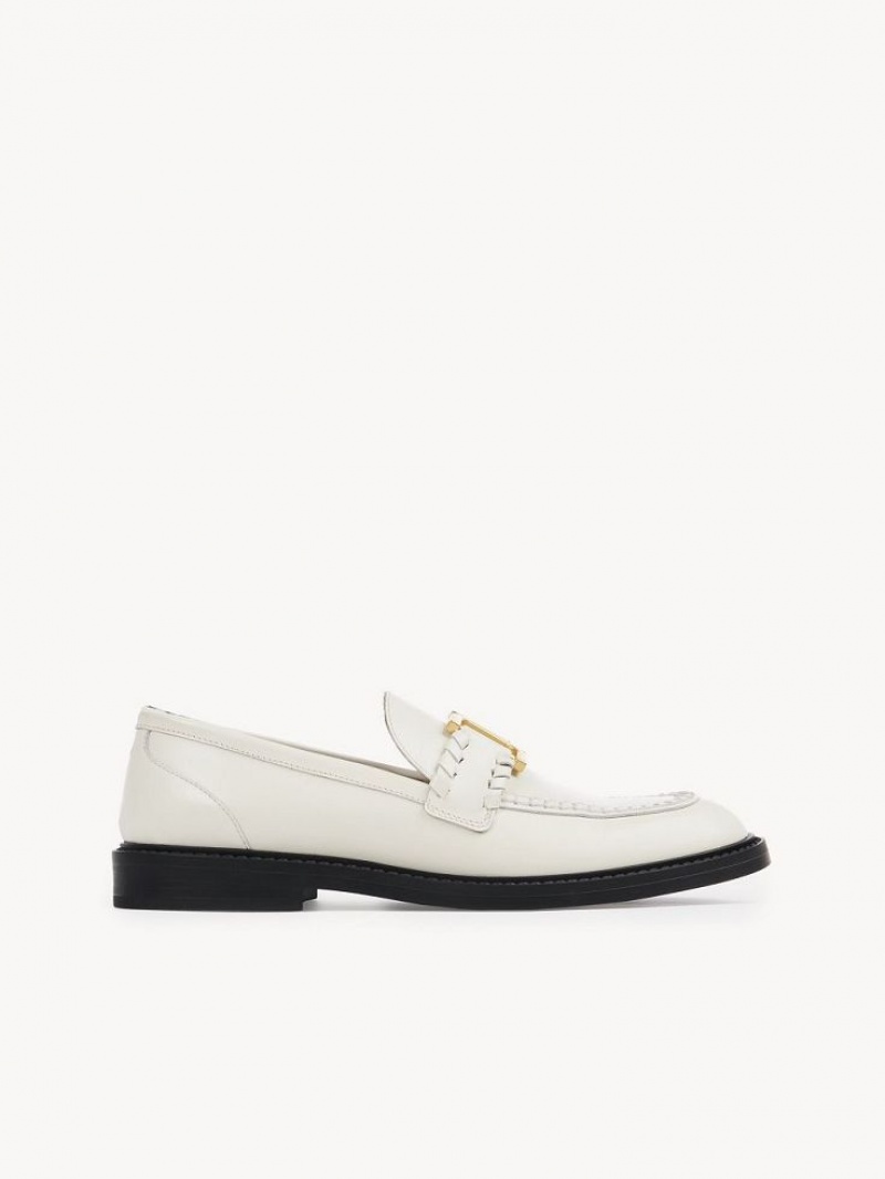Chloe Marcie Loafer Wit | CHE-SR14250