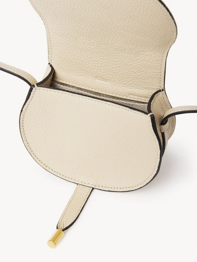 Chloe Marcie Nano Saddle Mini Tassen Beige | CHE-SR13683