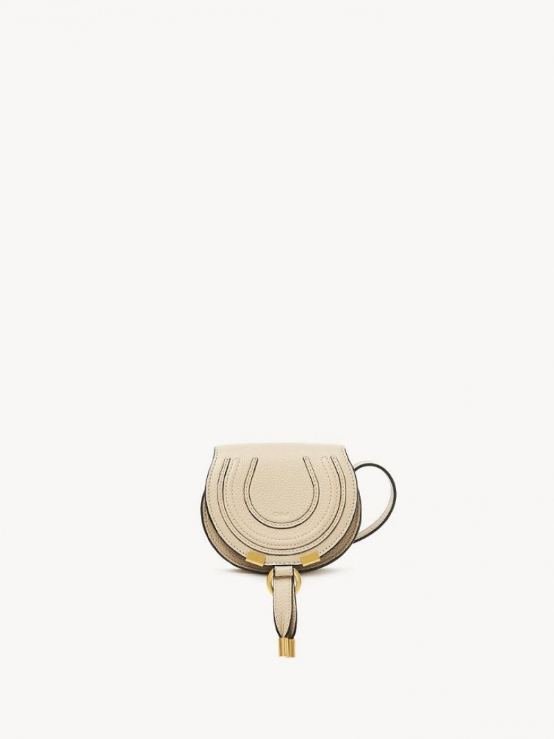 Chloe Marcie Nano Saddle Mini Tassen Beige | CHE-SR13683