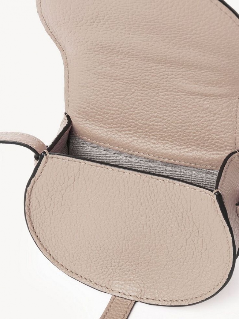 Chloe Marcie Nano Saddle Mini Tassen Beige | CHE-SR13696