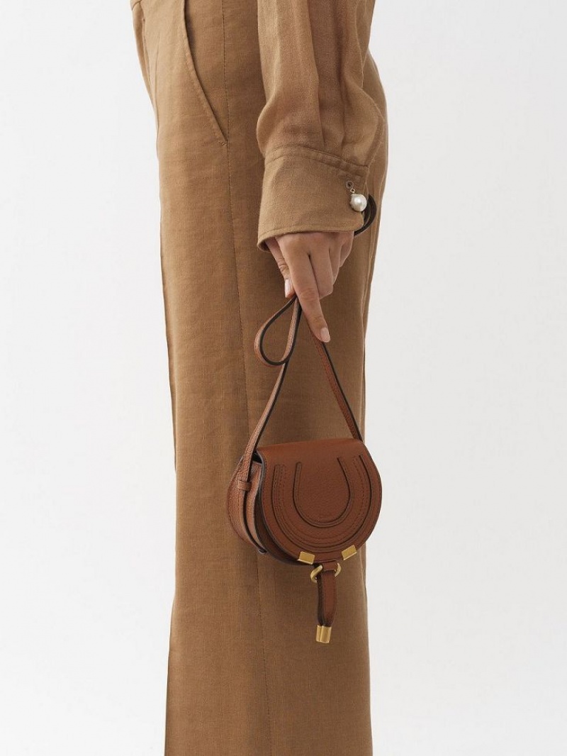 Chloe Marcie Nano Saddle Mini Tassen Bruin | CHE-SR13684