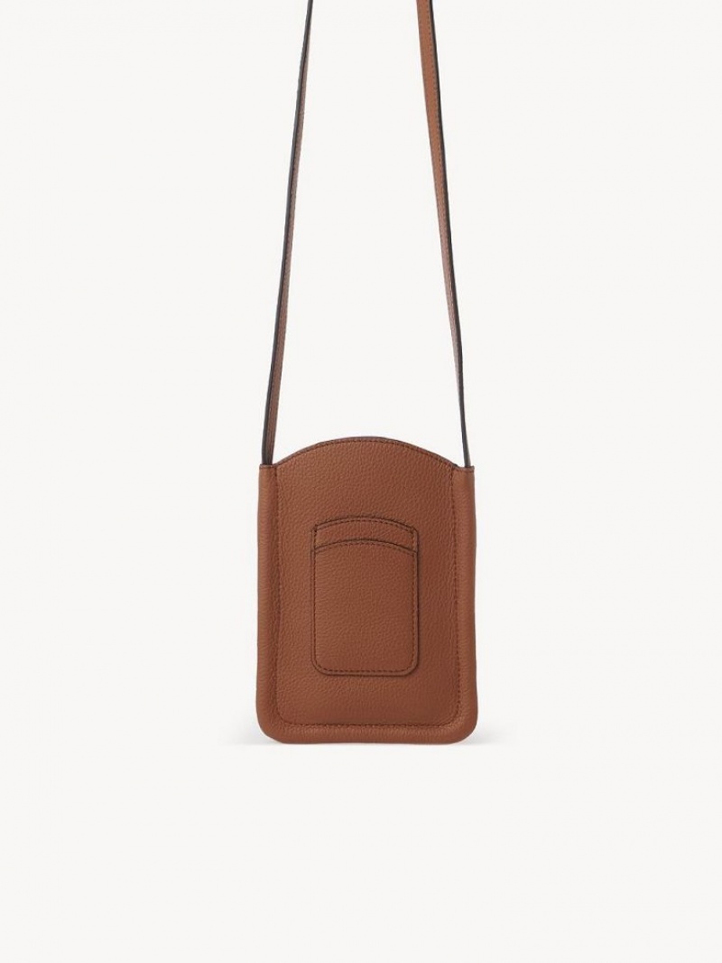 Chloe Marcie Phone Pouch Mini Tassen Bruin | CHE-SR13669