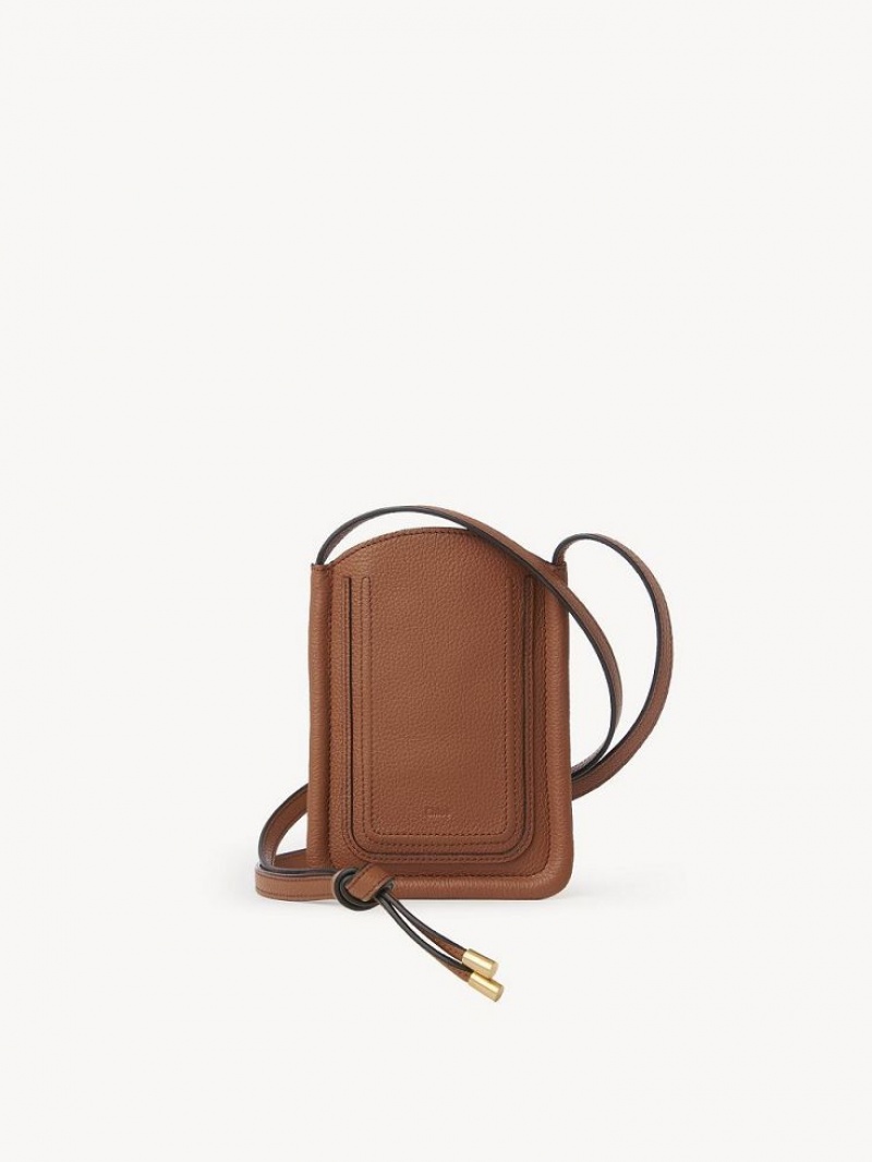 Chloe Marcie Phone Pouch Mini Tassen Bruin | CHE-SR13669