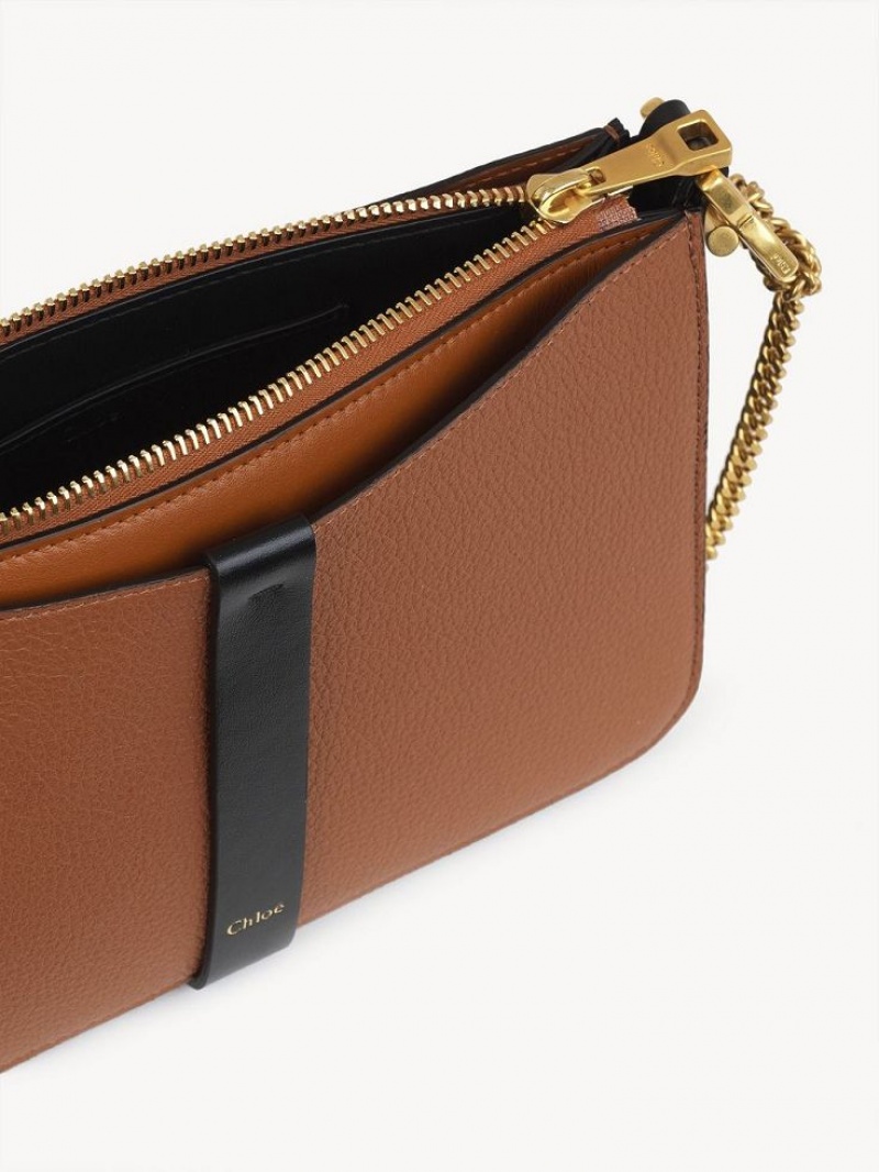 Chloe Marcie Pouch On Chain Mini Tassen Bruin | CHE-SR13703