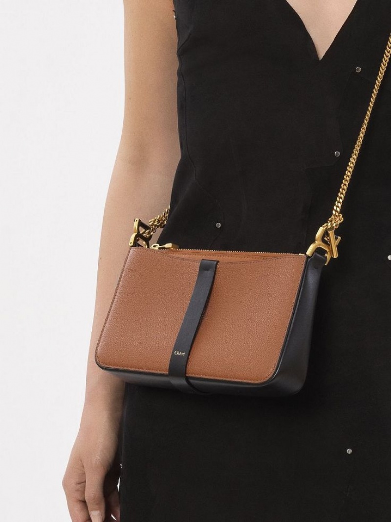 Chloe Marcie Pouch On Chain Mini Tassen Bruin | CHE-SR13703