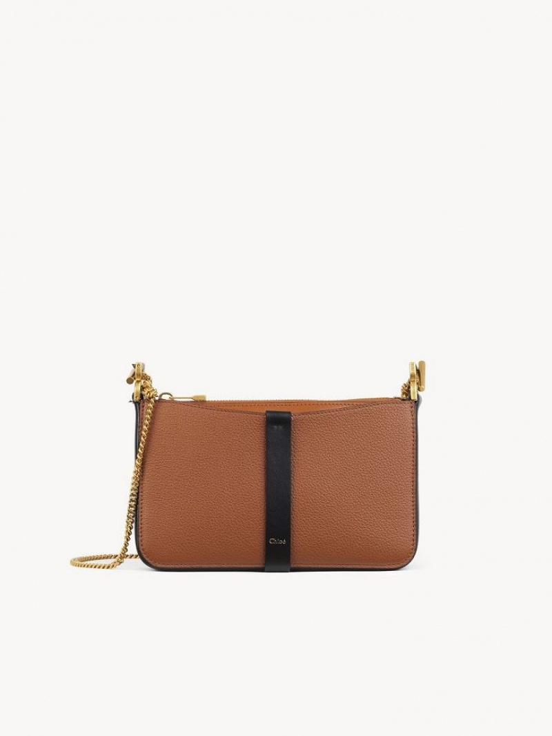 Chloe Marcie Pouch On Chain Mini Tassen Bruin | CHE-SR13703