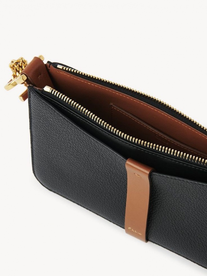 Chloe Marcie Pouch On Chain Mini Tassen Zwart | CHE-SR13704