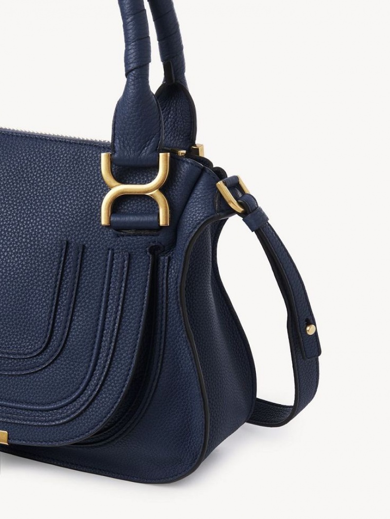 Chloe Marcie Small Double Carry Crossbodytassen Donkerblauw | CHE-SR13484