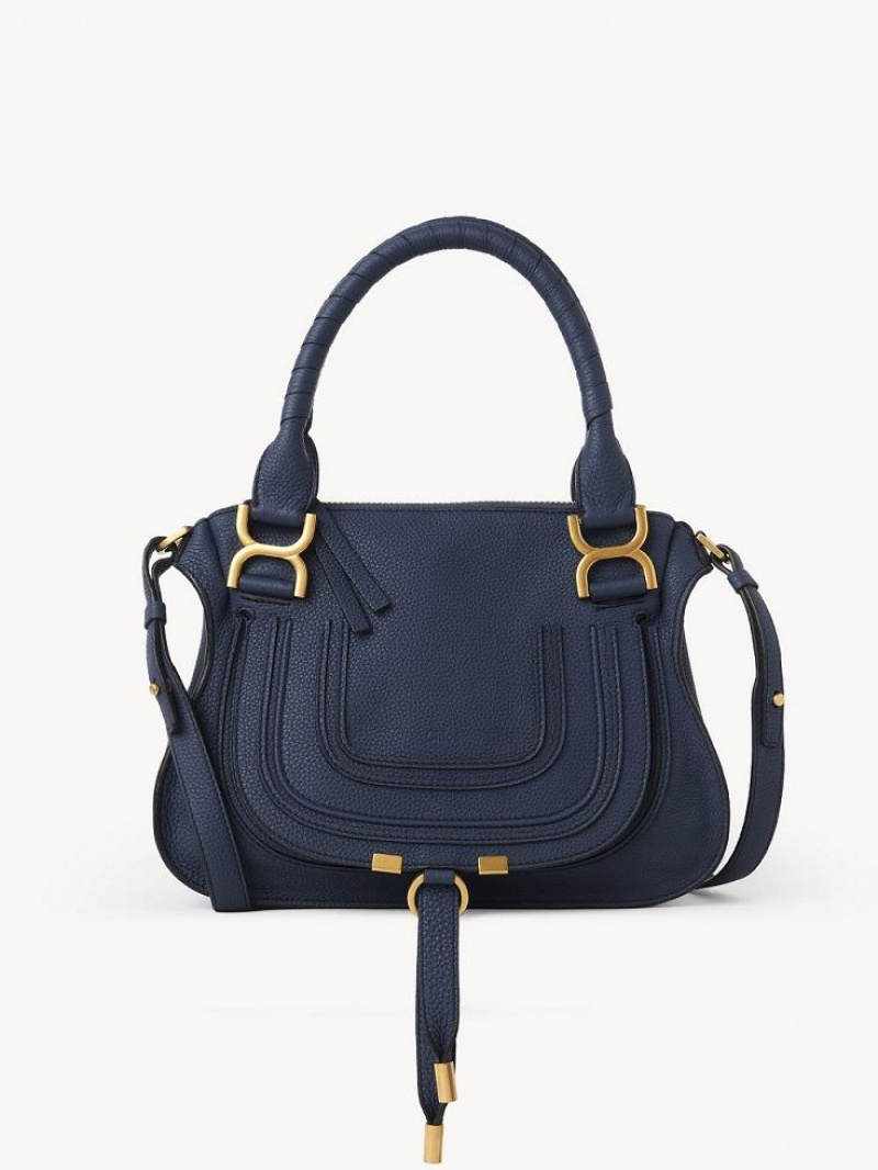 Chloe Marcie Small Double Carry Crossbodytassen Donkerblauw | CHE-SR13484