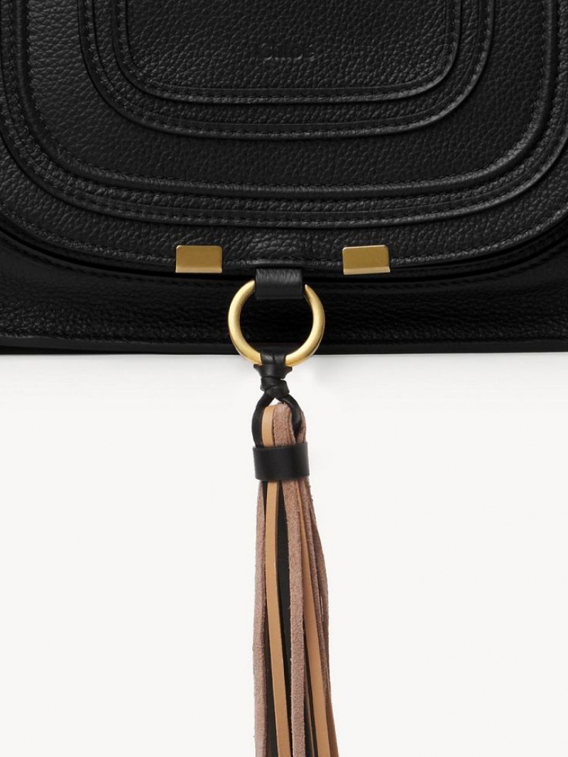 Chloe Marcie Small Double Carry Crossbodytassen Zwart | CHE-SR13489