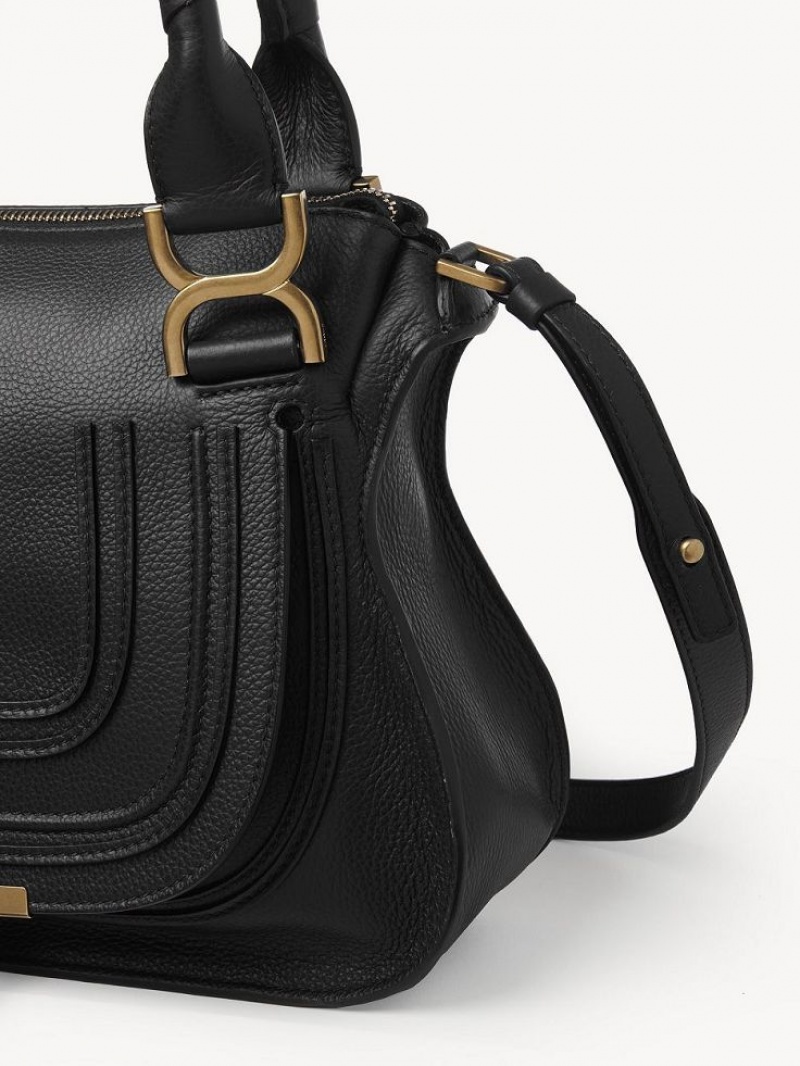 Chloe Marcie Small Double Carry Crossbodytassen Zwart | CHE-SR13489