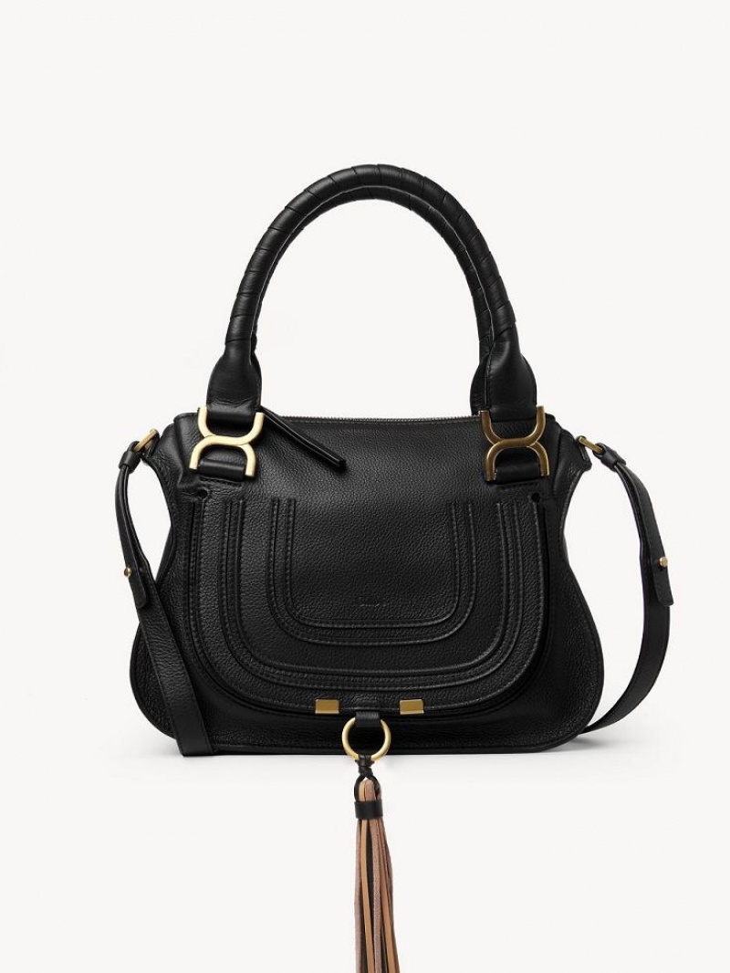 Chloe Marcie Small Double Carry Crossbodytassen Zwart | CHE-SR13489
