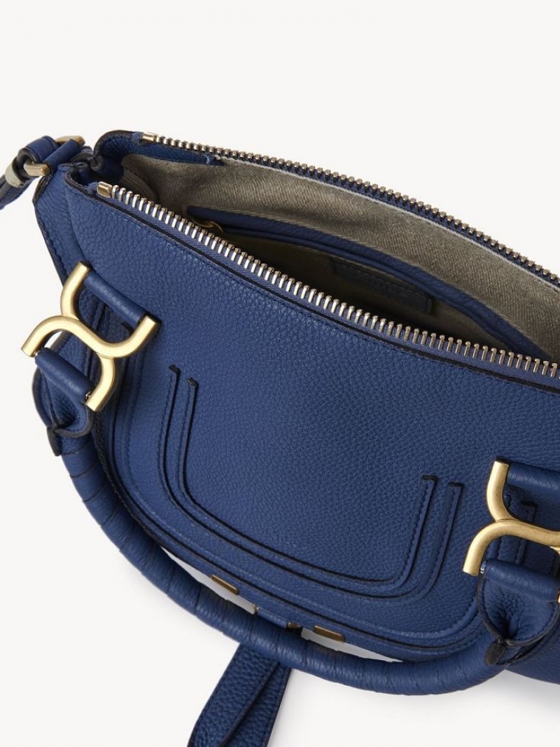 Chloe Marcie Small Double Carry Crossbodytassen Diepblauw | CHE-SR13546