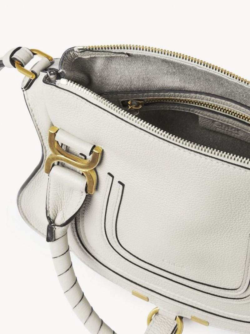 Chloe Marcie Small Double Carry Crossbodytassen Wit | CHE-SR13550