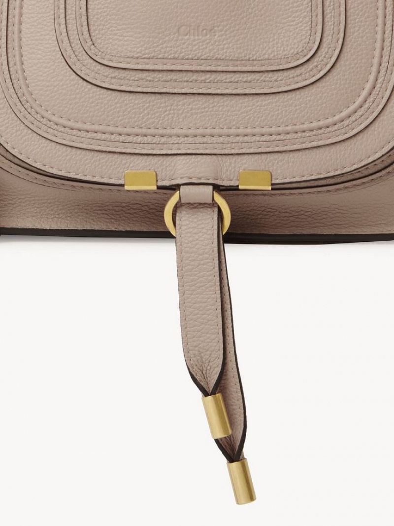 Chloe Marcie Small Double Carry Crossbodytassen Beige | CHE-SR13621