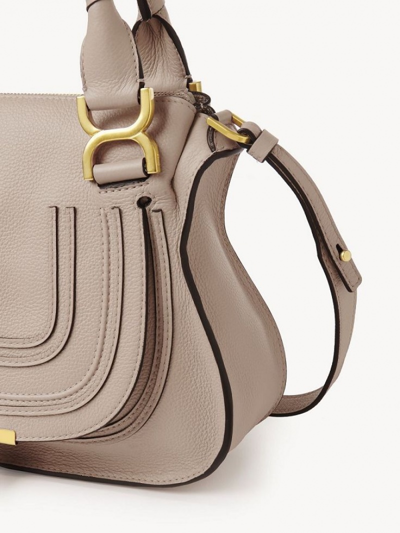 Chloe Marcie Small Double Carry Crossbodytassen Beige | CHE-SR13621