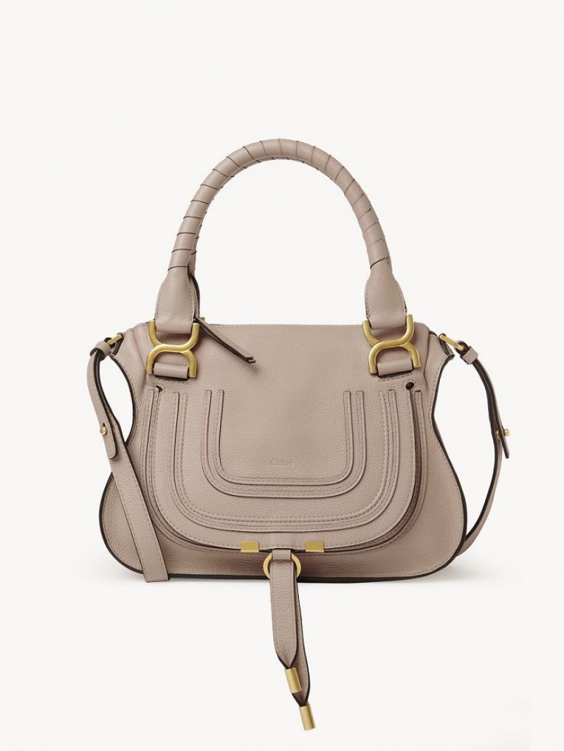 Chloe Marcie Small Double Carry Crossbodytassen Beige | CHE-SR13621
