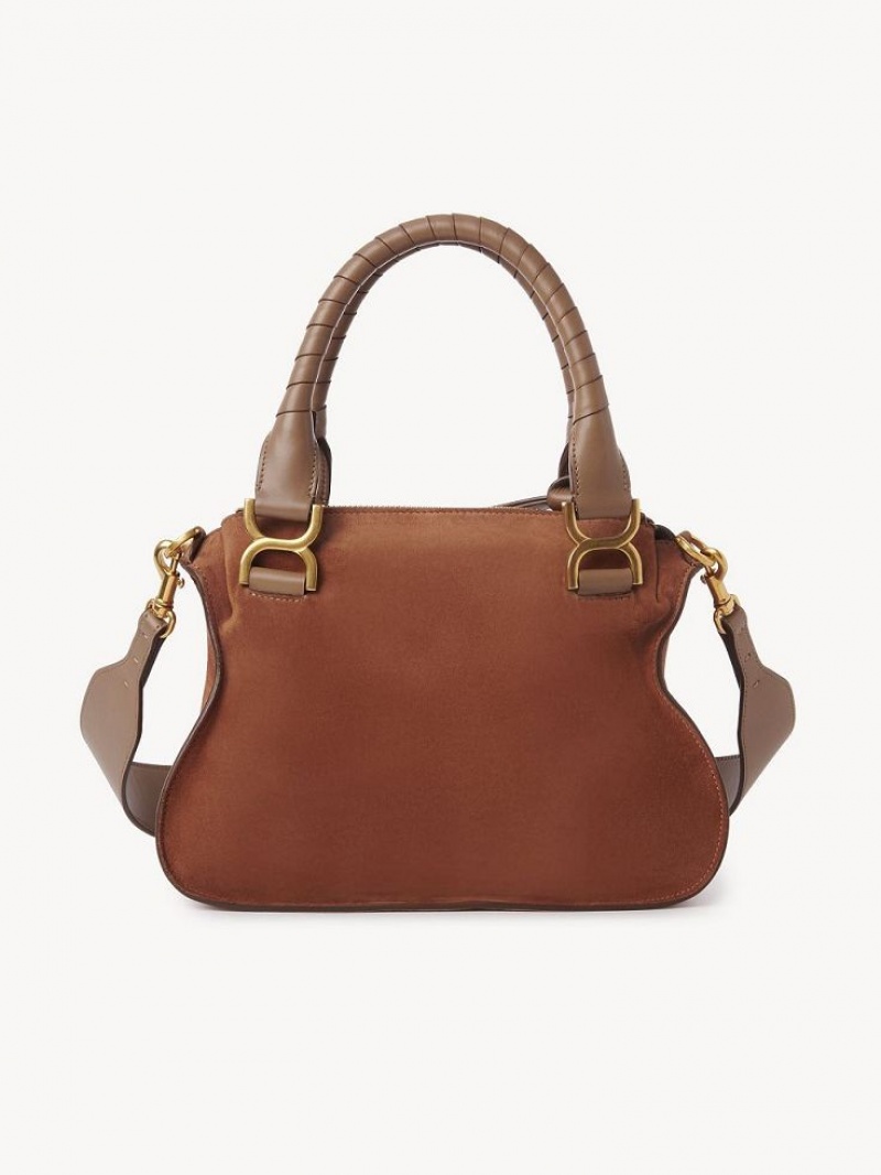 Chloe Marcie Small Double Carry Schoudertassen Bruin | CHE-SR13440