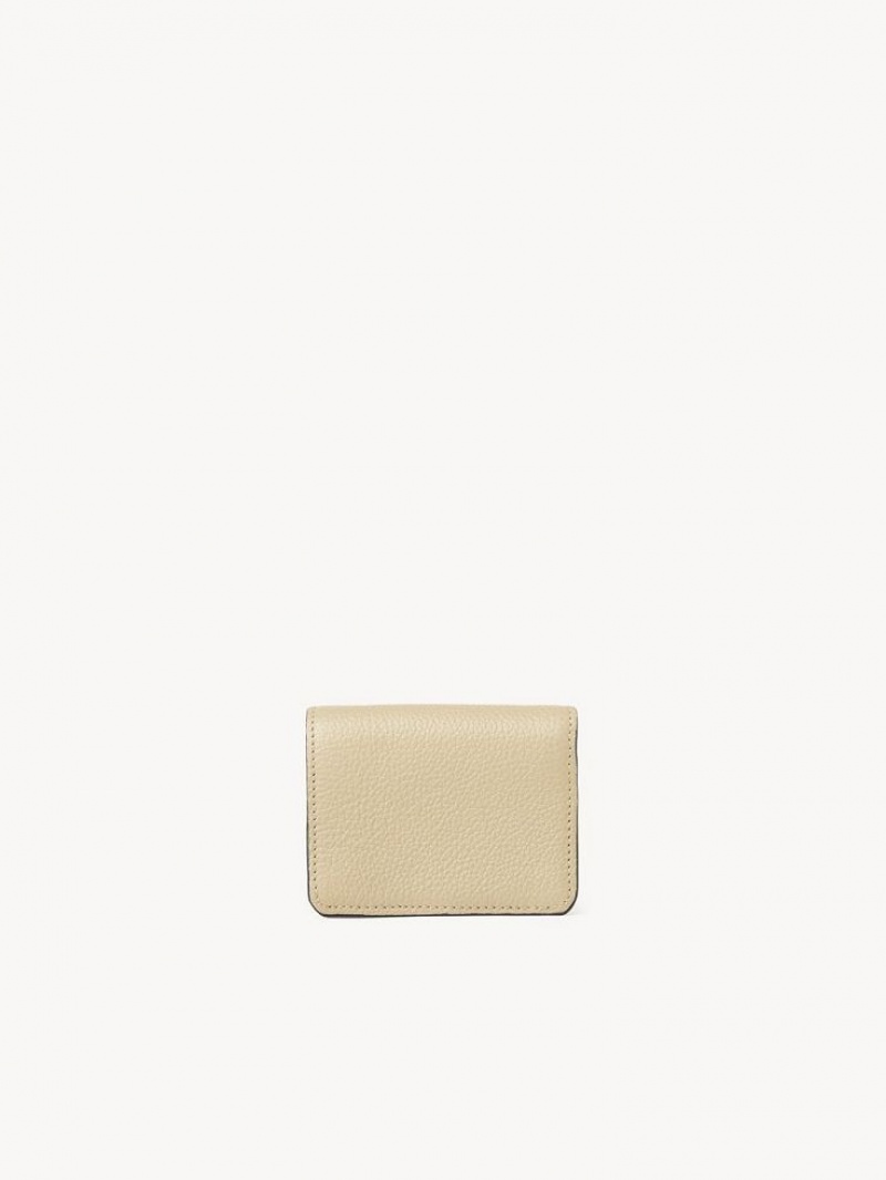 Chloe Marcie Small Kleine Portefeuille Beige | CHE-SR14273