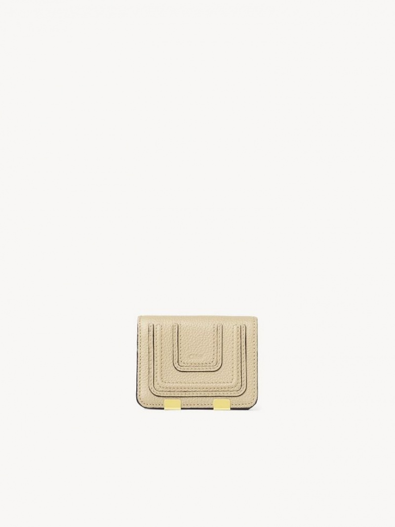 Chloe Marcie Small Kleine Portefeuille Beige | CHE-SR14273