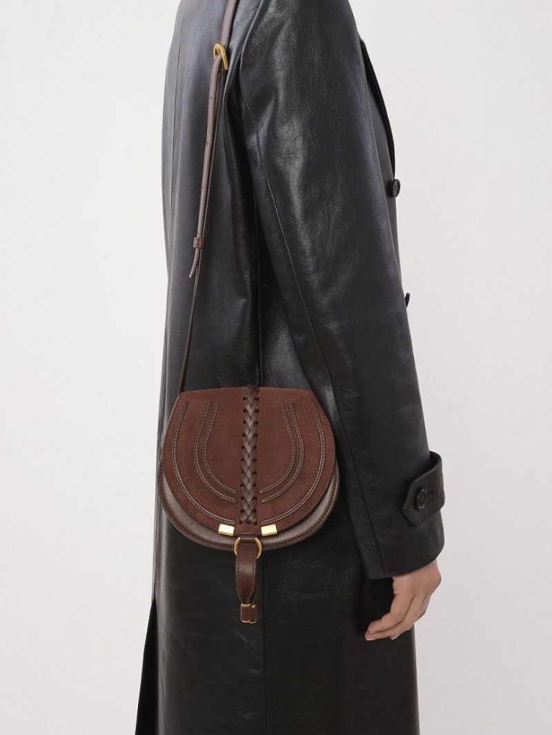 Chloe Marcie Small Saddle Schoudertassen Rood | CHE-SR13415