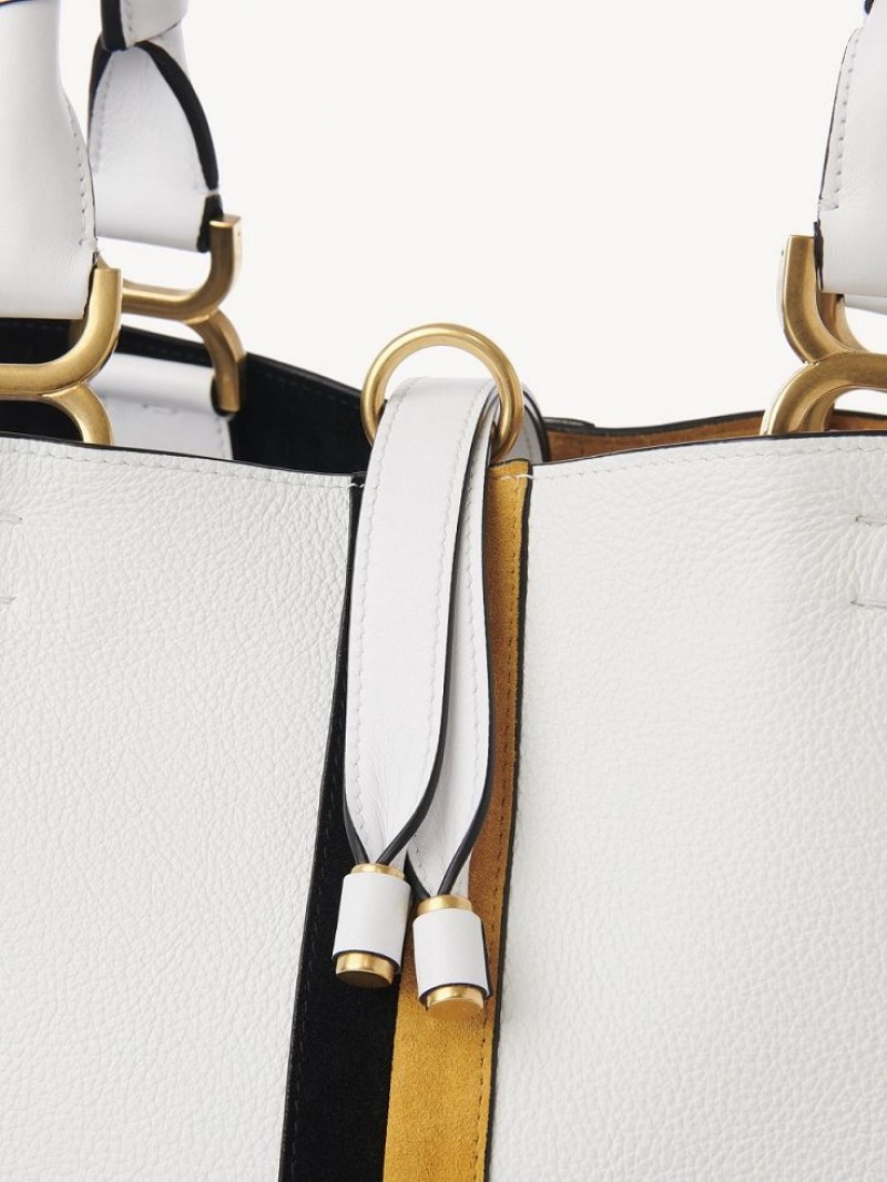 Chloe Marcie Small Tote Tassen Gekleurd Wit | CHE-SR13303
