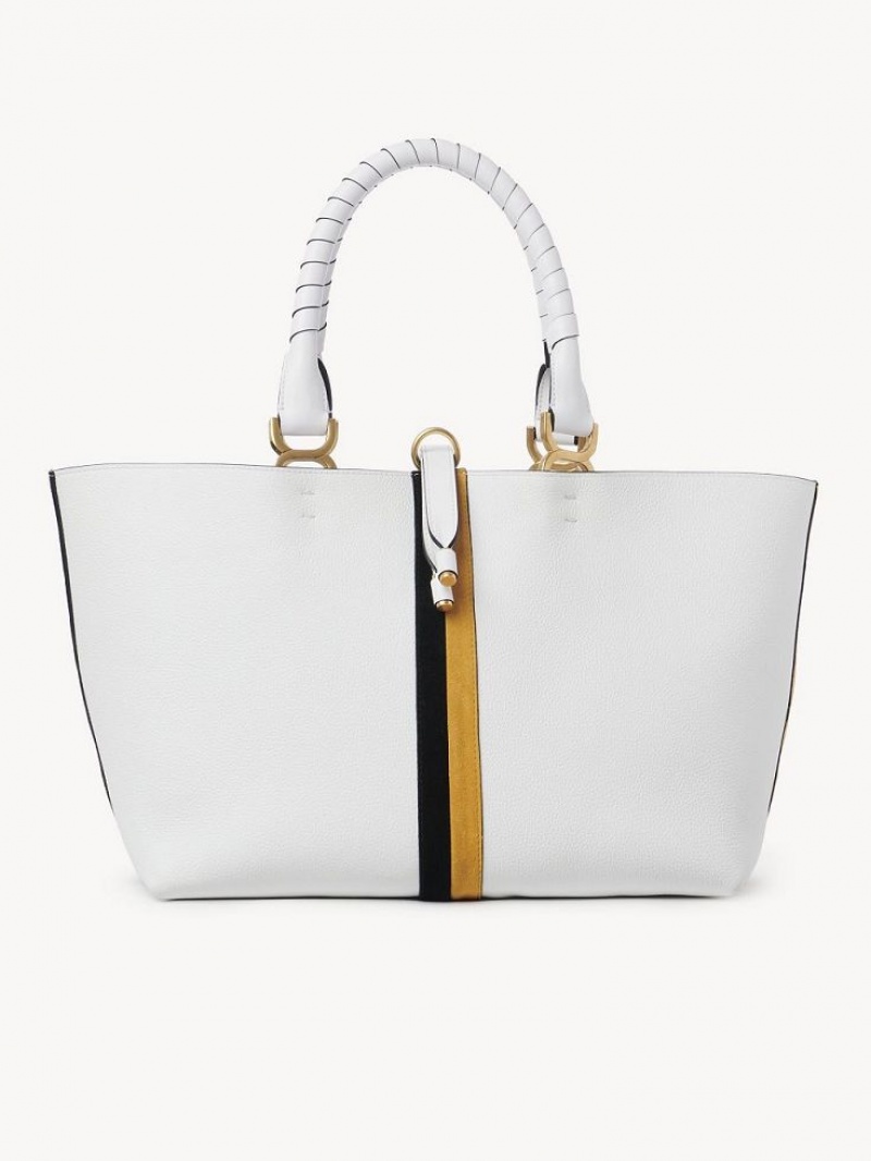 Chloe Marcie Small Tote Tassen Gekleurd Wit | CHE-SR13303