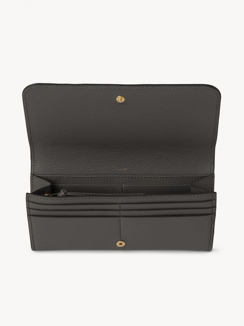Chloe Marcie With Flap Grote Portefeuille Grijs | CHE-SR14301
