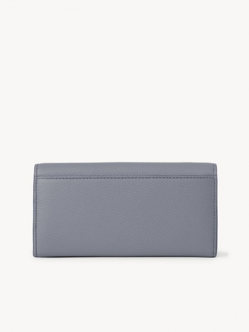 Chloe Marcie With Flap Grote Portefeuille Blauw | CHE-SR14302