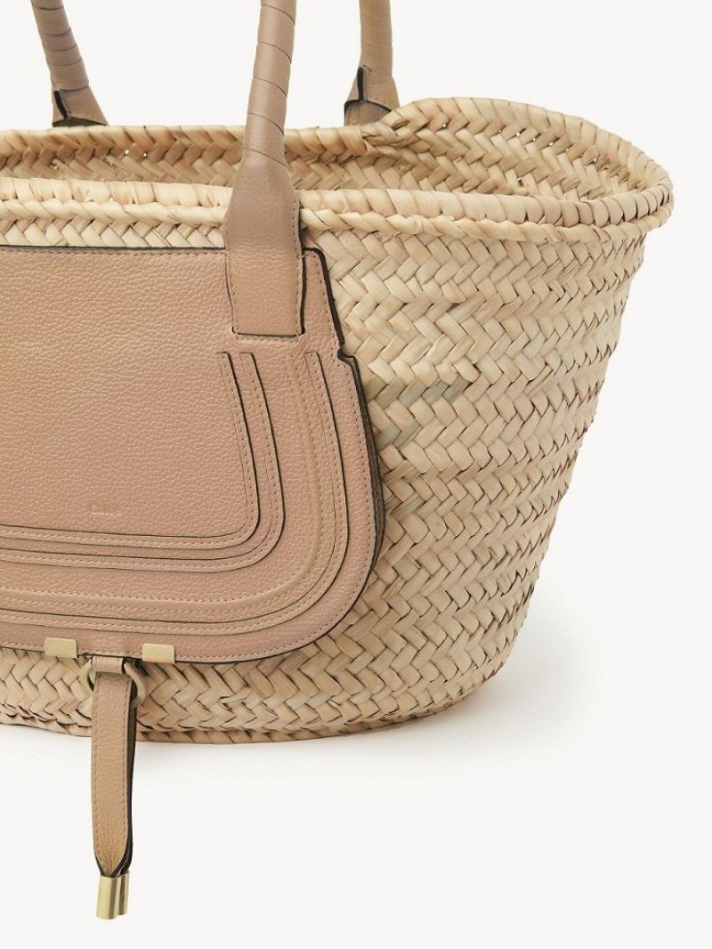 Chloe Medium Marcie Basket Tote Tassen Lichtbruin | CHE-SR13292