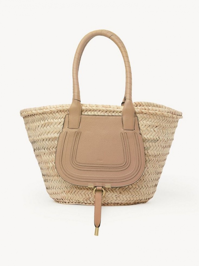 Chloe Medium Marcie Basket Tote Tassen Lichtbruin | CHE-SR13292