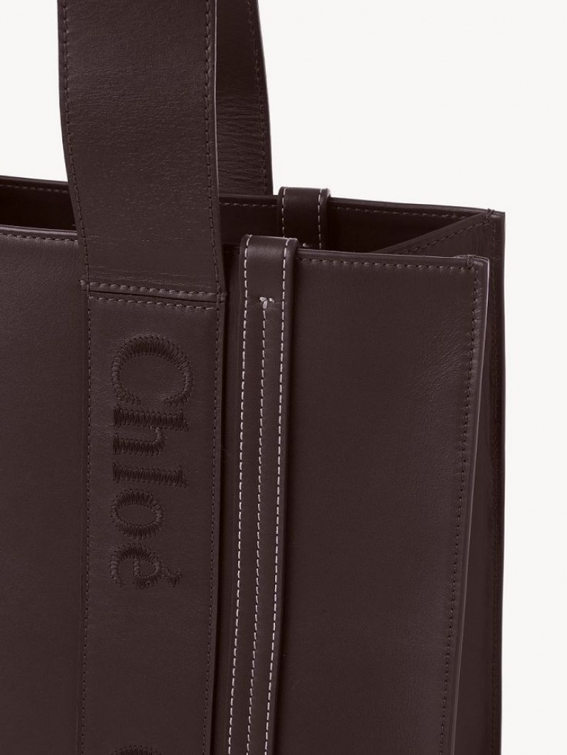 Chloe Medium Woody Schoudertassen Diep | CHE-SR13431