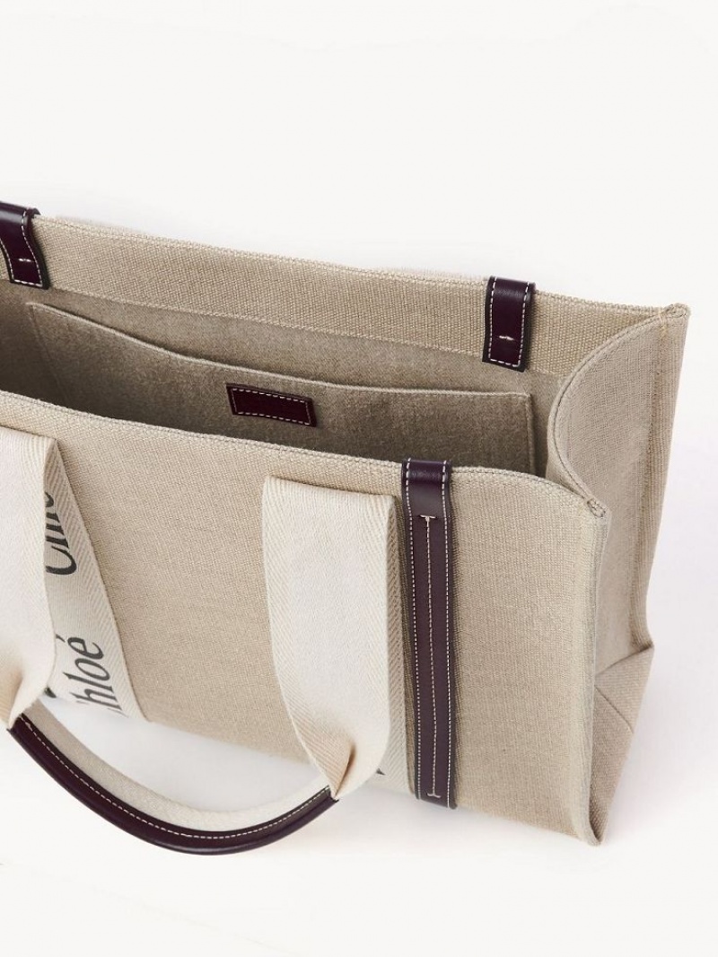 Chloe Medium Woody Schoudertassen Diep | CHE-SR13457