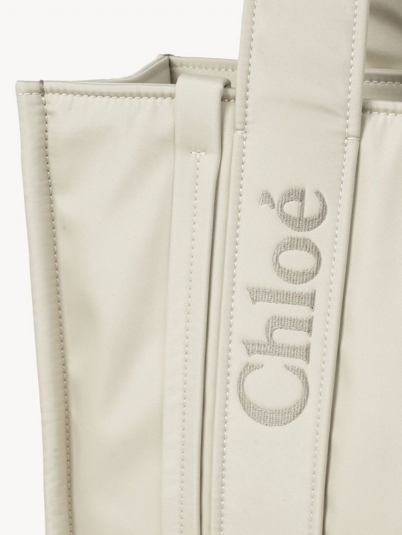 Chloe Medium Woody Schoudertassen Wit | CHE-SR13410